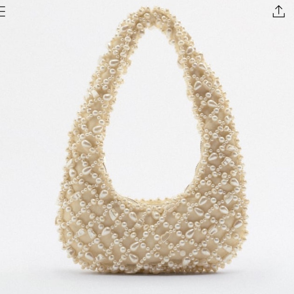 ZARA PEARL SHOULDER BAG